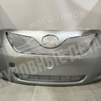 Бампер передний Toyota Camry V40 дорест 1D4 Silver Titanium Metallic Серебристый c отв под омыв.